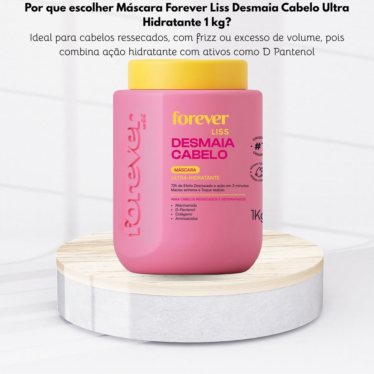 Máscara Forever Liss Desmaia Cabelo Ultra Hidratante 1 kg