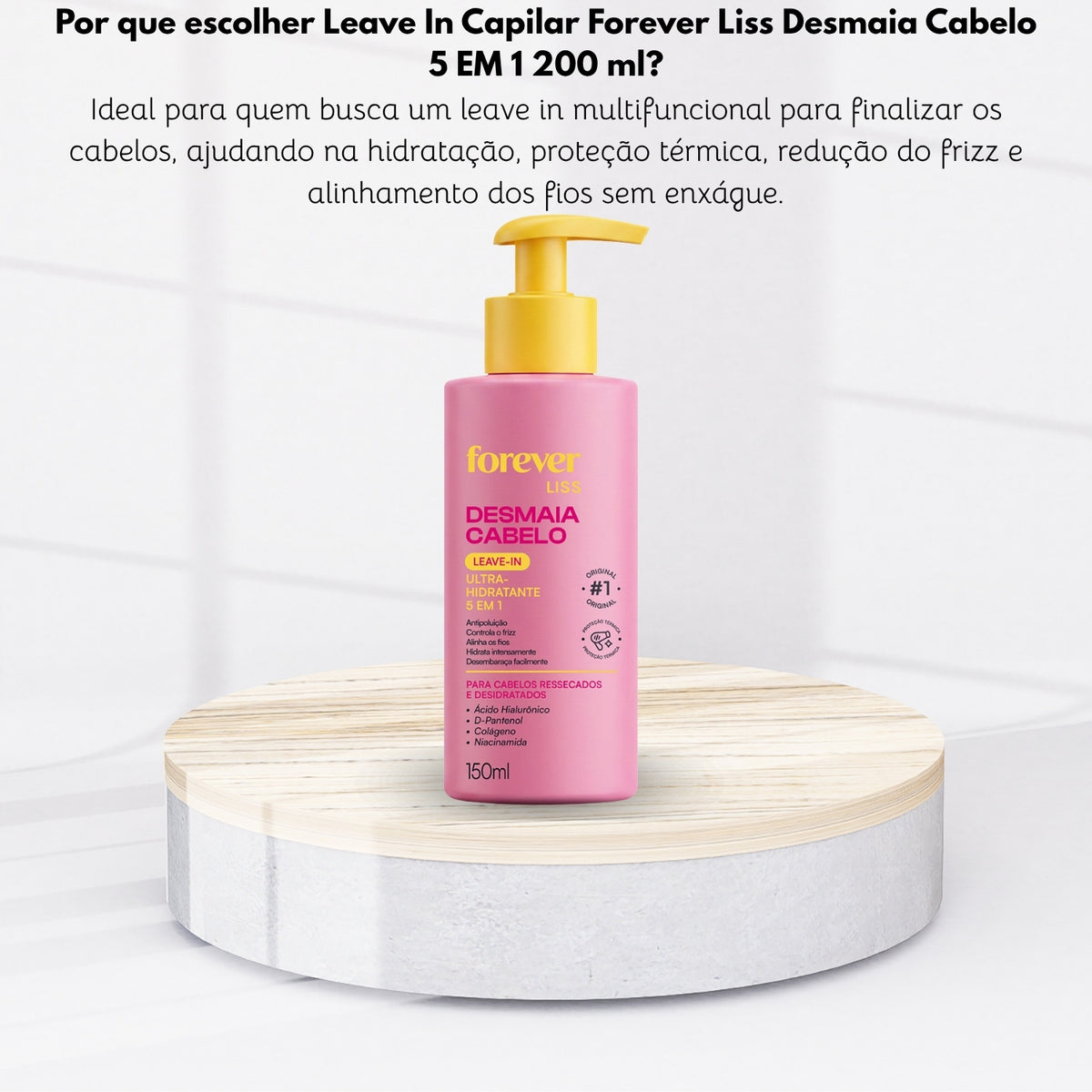 Leave In Capilar Forever Liss Desmaia Cabelo 5 EM 1 200 ml