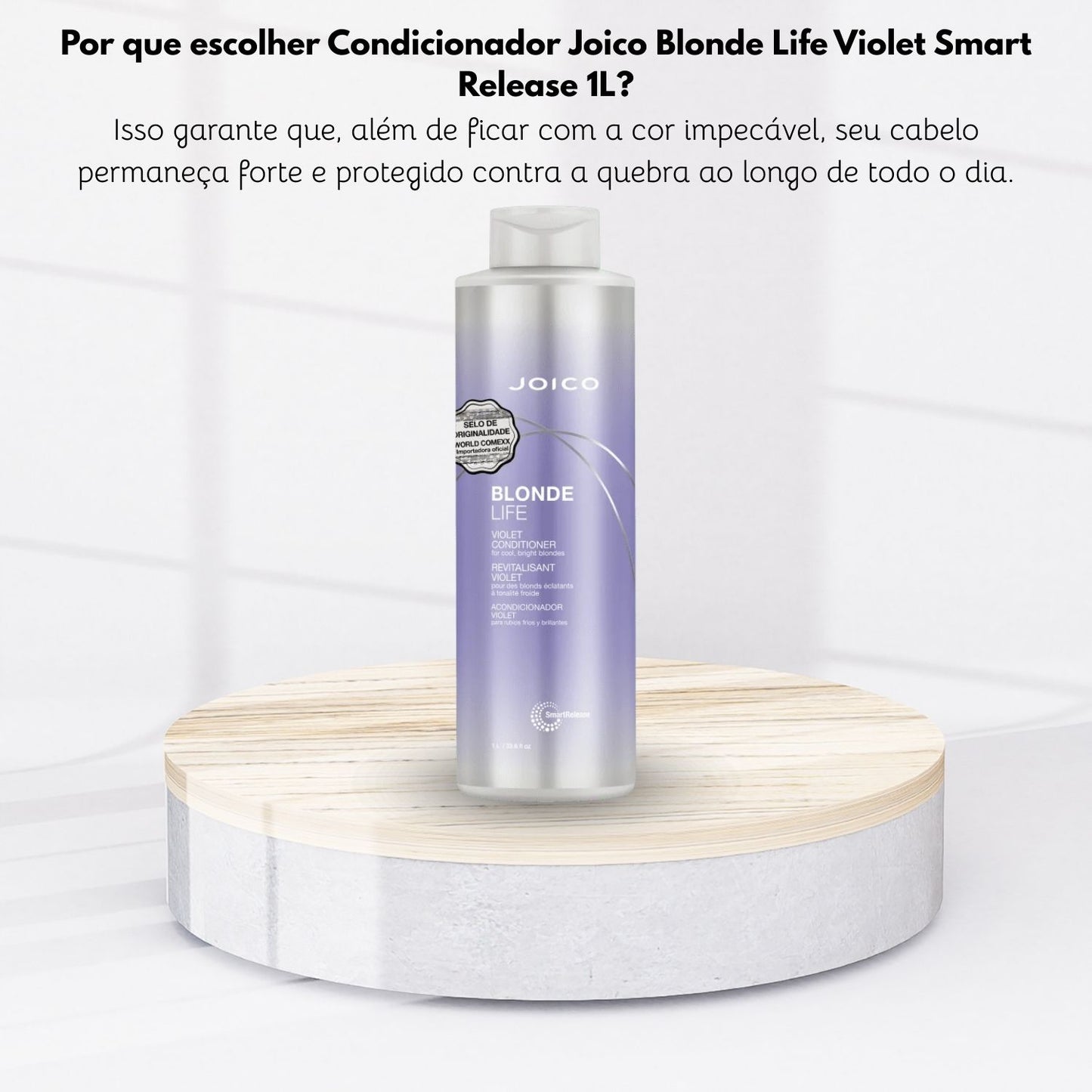 Condicionador Joico Blonde Life Violet Smart Release 1 Litro