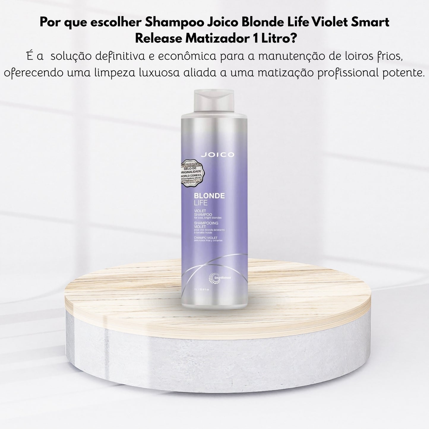 Shampoo Joico Blonde Life Violet Smart Release Matizador 1 Litro