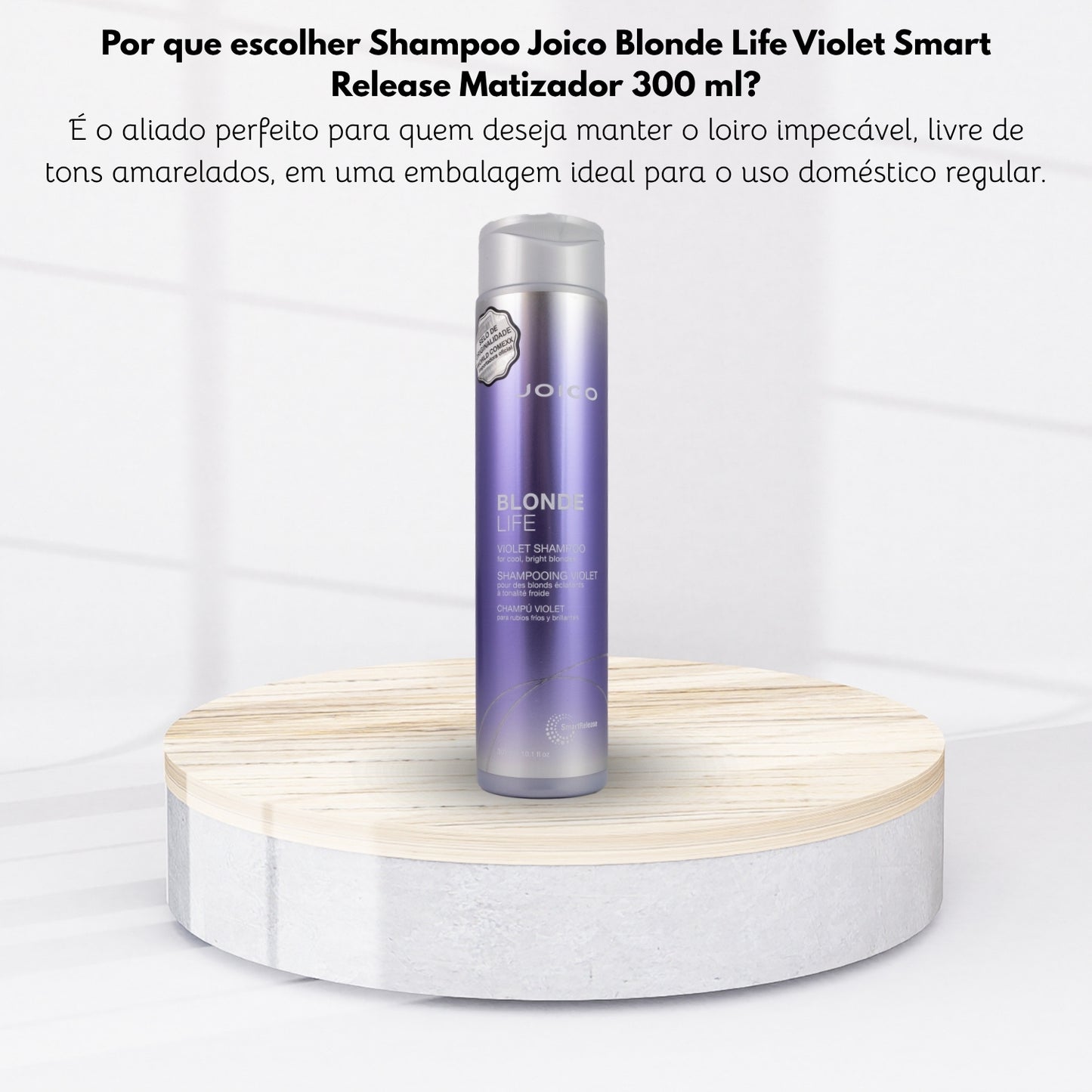 Shampoo Joico Blonde Life Violet Smart Release Matizador 300 ml