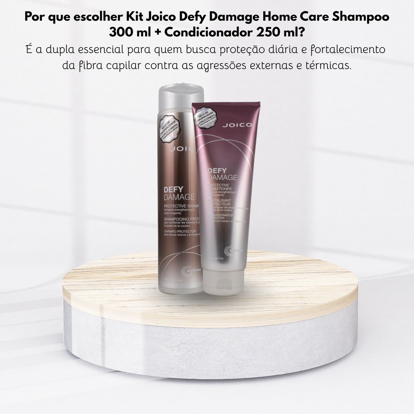 Kit Joico Defy Damage Home Care Shampoo 300 ml + Condicionador 250 ml