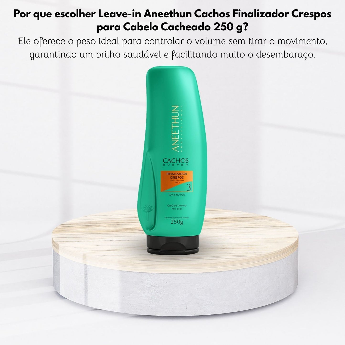 Leave-in Aneethun Cachos Finalizador Crespos para Cabelo Cacheado 250 g