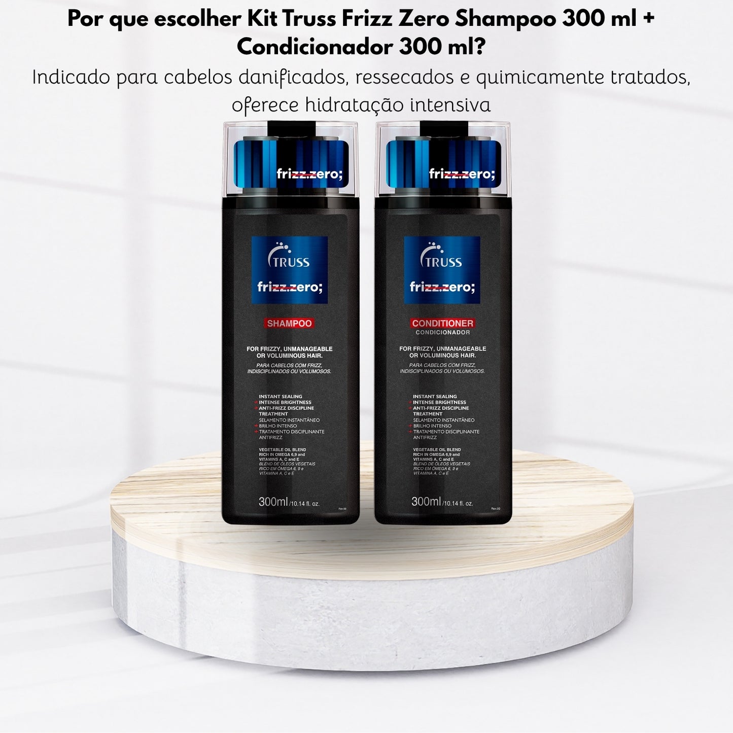Kit Truss Frizz Zero Shampoo 300 ml + Condicionador 300 ml