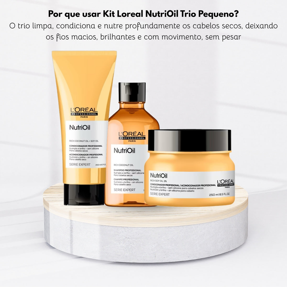 Kit Loreal NutriOil Trio Pequeno