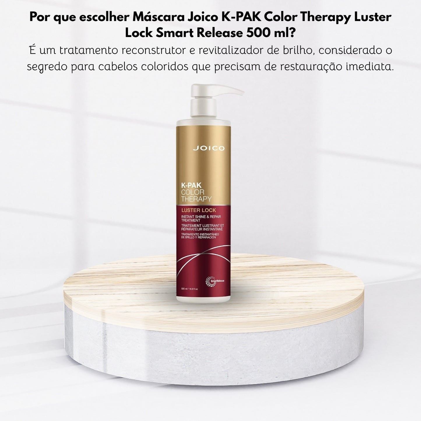 Máscara Joico K-PAK Color Therapy Luster Lock Smart Release 500 ml