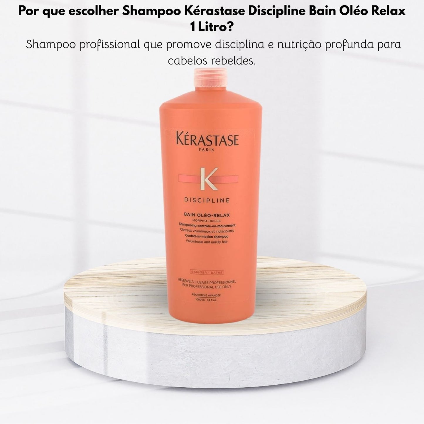 Shampoo Kérastase Discipline Bain Oléo Relax 1 Litro