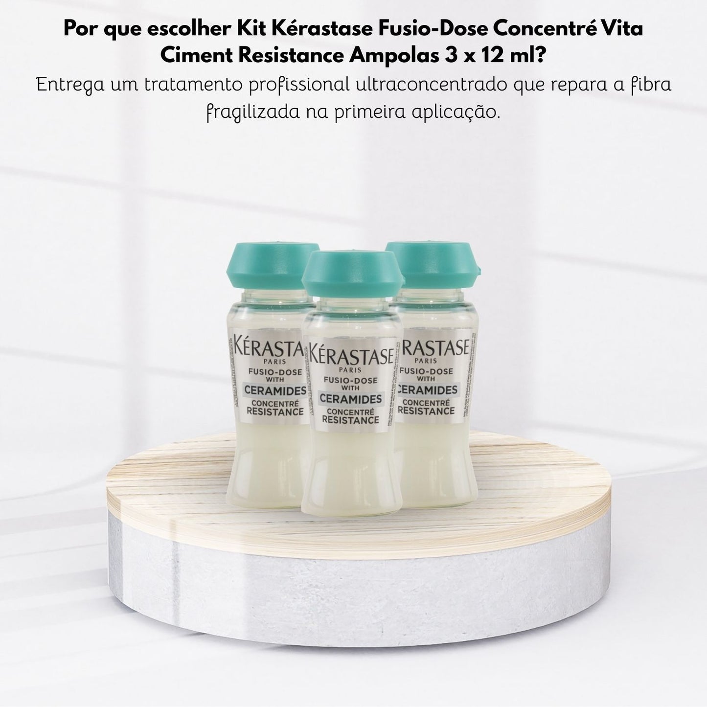 Kit Kérastase Fusio-Dose Concentré Vita Ciment Resistance Ampolas 3 x 12 ml