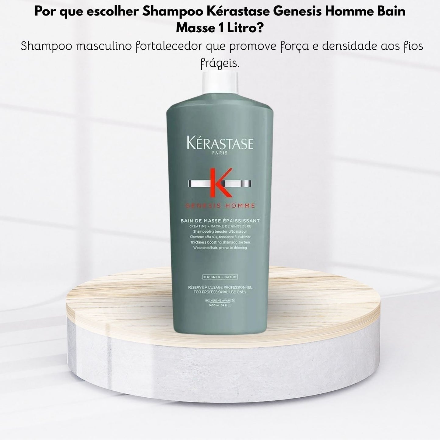 Shampoo Kérastase Genesis Homme Bain Masse 1 Litro