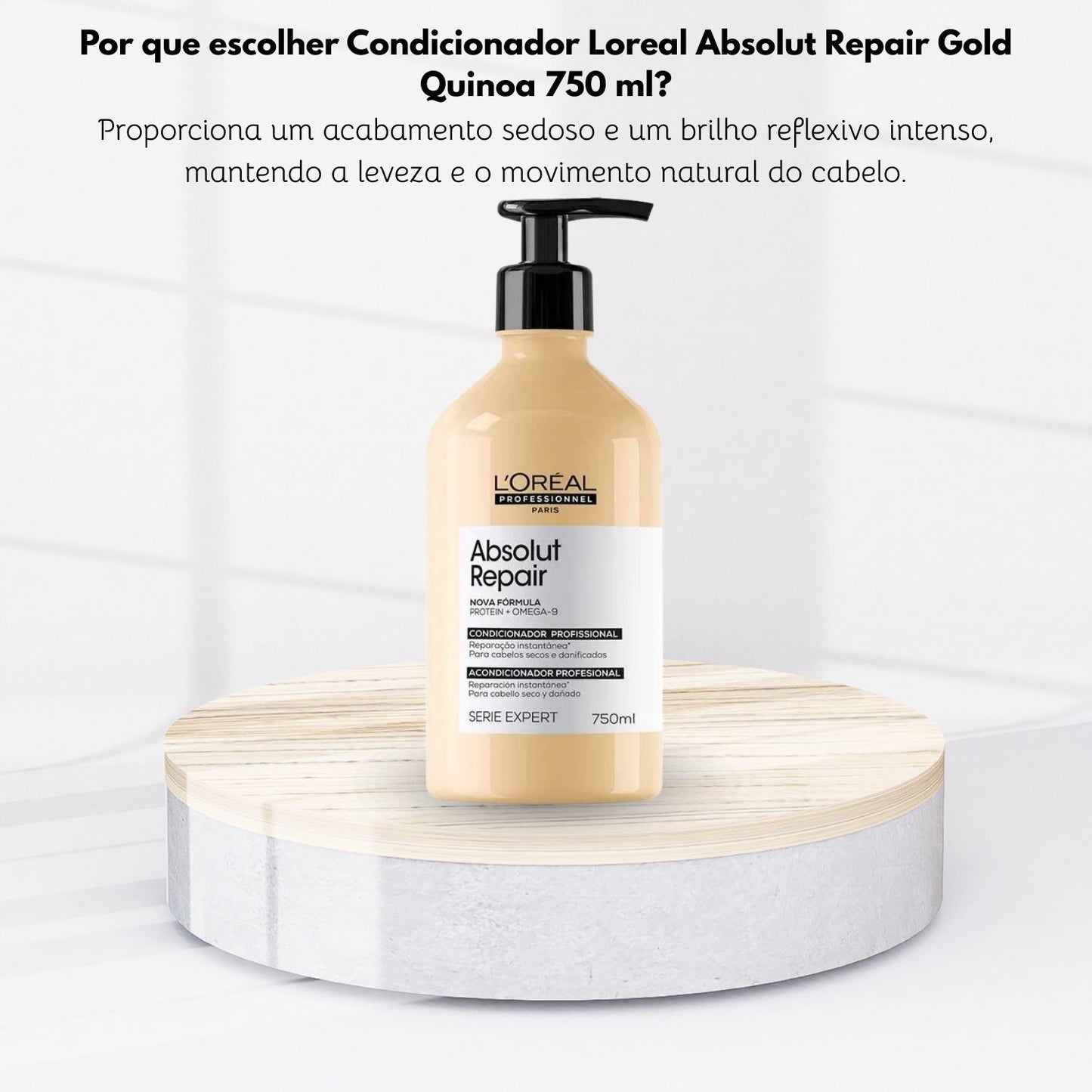 Condicionador Loreal Absolut Repair Gold Quinoa 750 ml