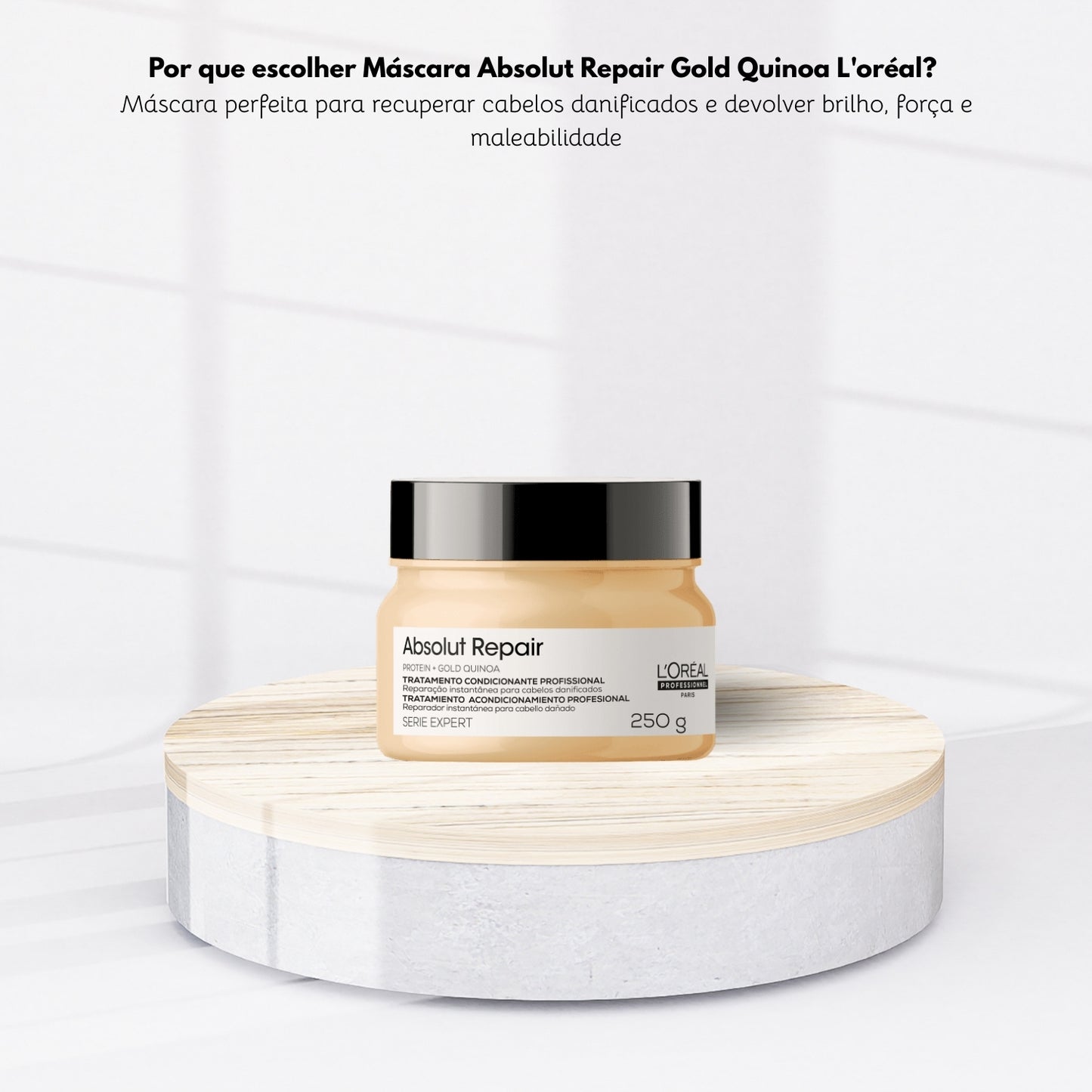 Máscara Loreal Absolut Repair Gold Quinoa 250 g