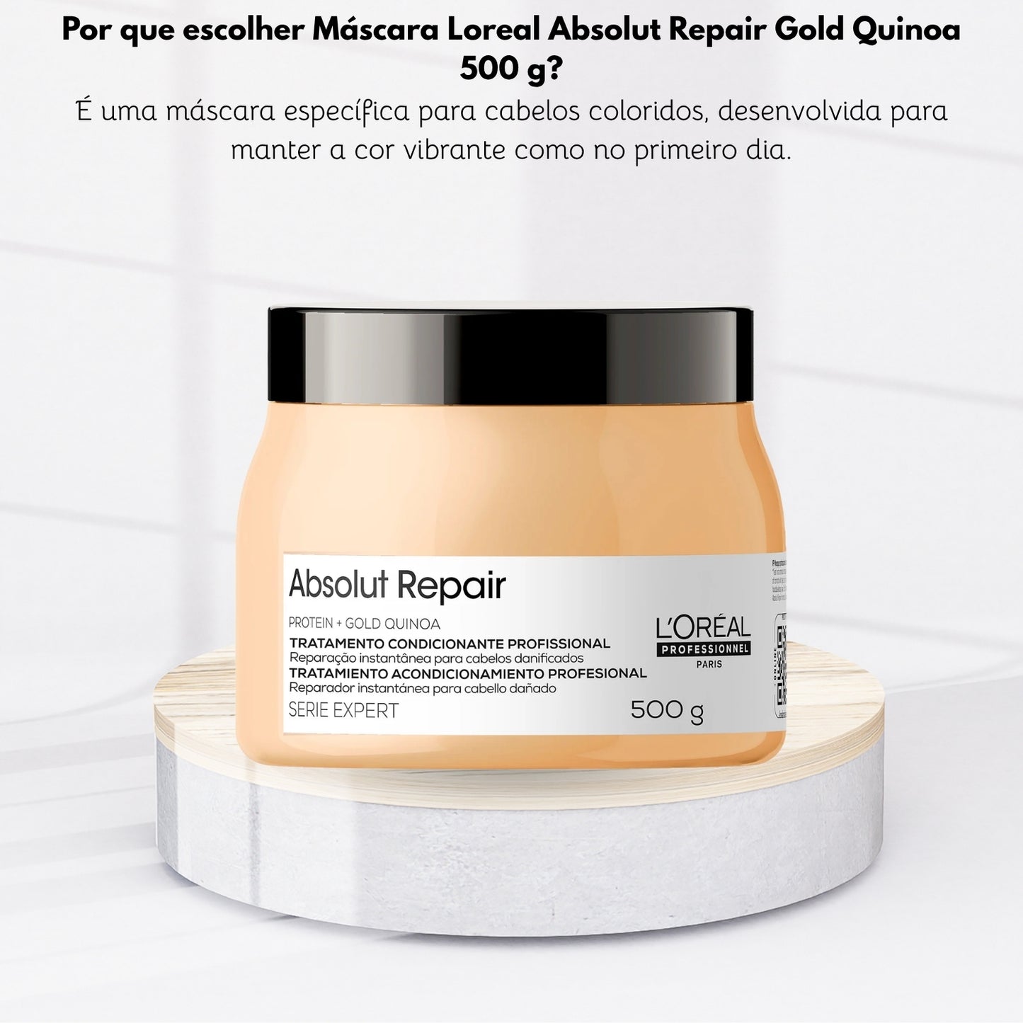 Máscara Loreal Absolut Repair Gold Quinoa 500 g
