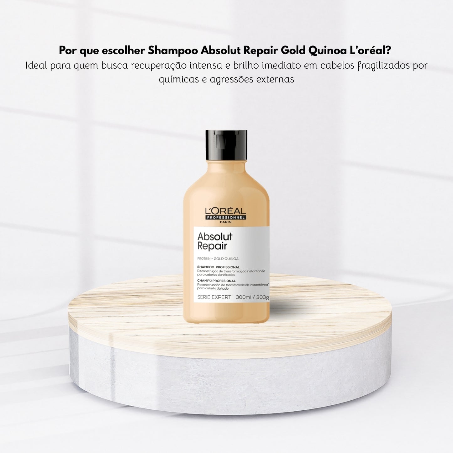 Shampoo Loreal Absolut Repair Gold Quinoa 300 ml