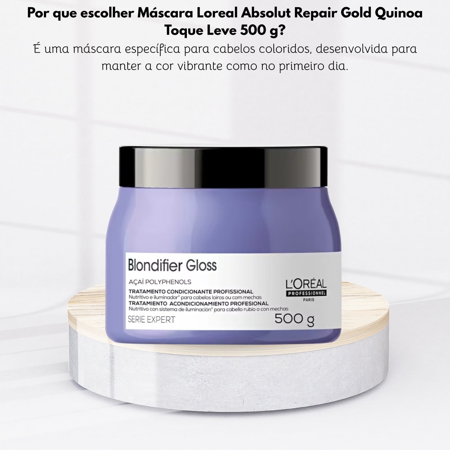 Máscara Loreal Blondifier Gloss 500 g