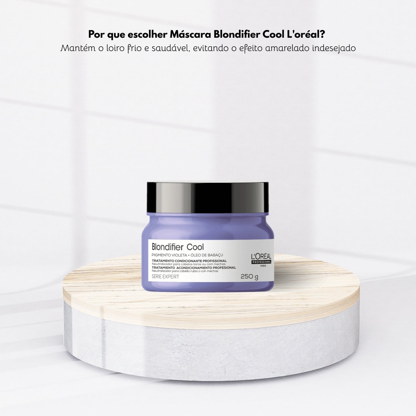 Máscara Matizadora Loreal Blondifier Cool 250 g