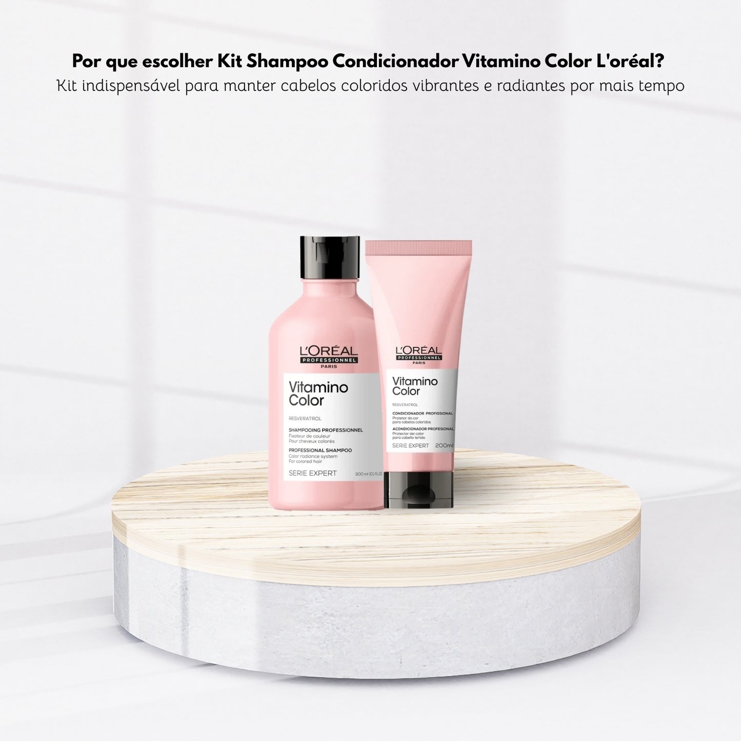 Kit Loreal Vitamino Color Shampoo 300 ml + Condicionador 200 ml
