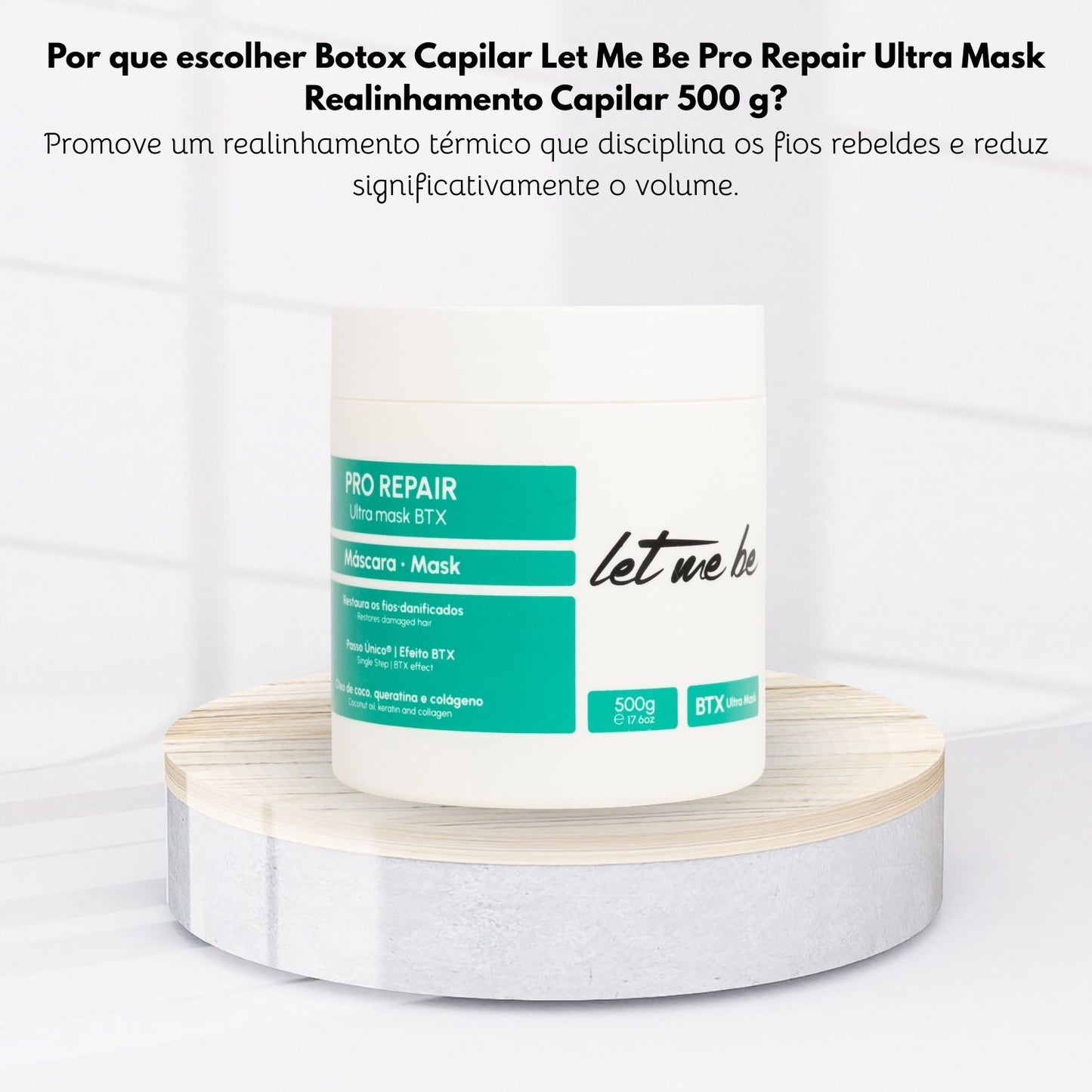 Botox Capilar Capilar Let Me Be Pro Repair Ultra Mask Realinhamento Capilar 500 g