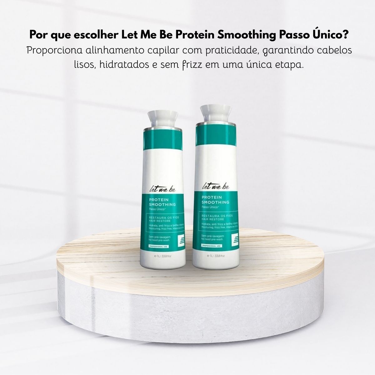Kit Let Me Be Smoothing Treatment Escova Progressiva 2 x 1 Litro