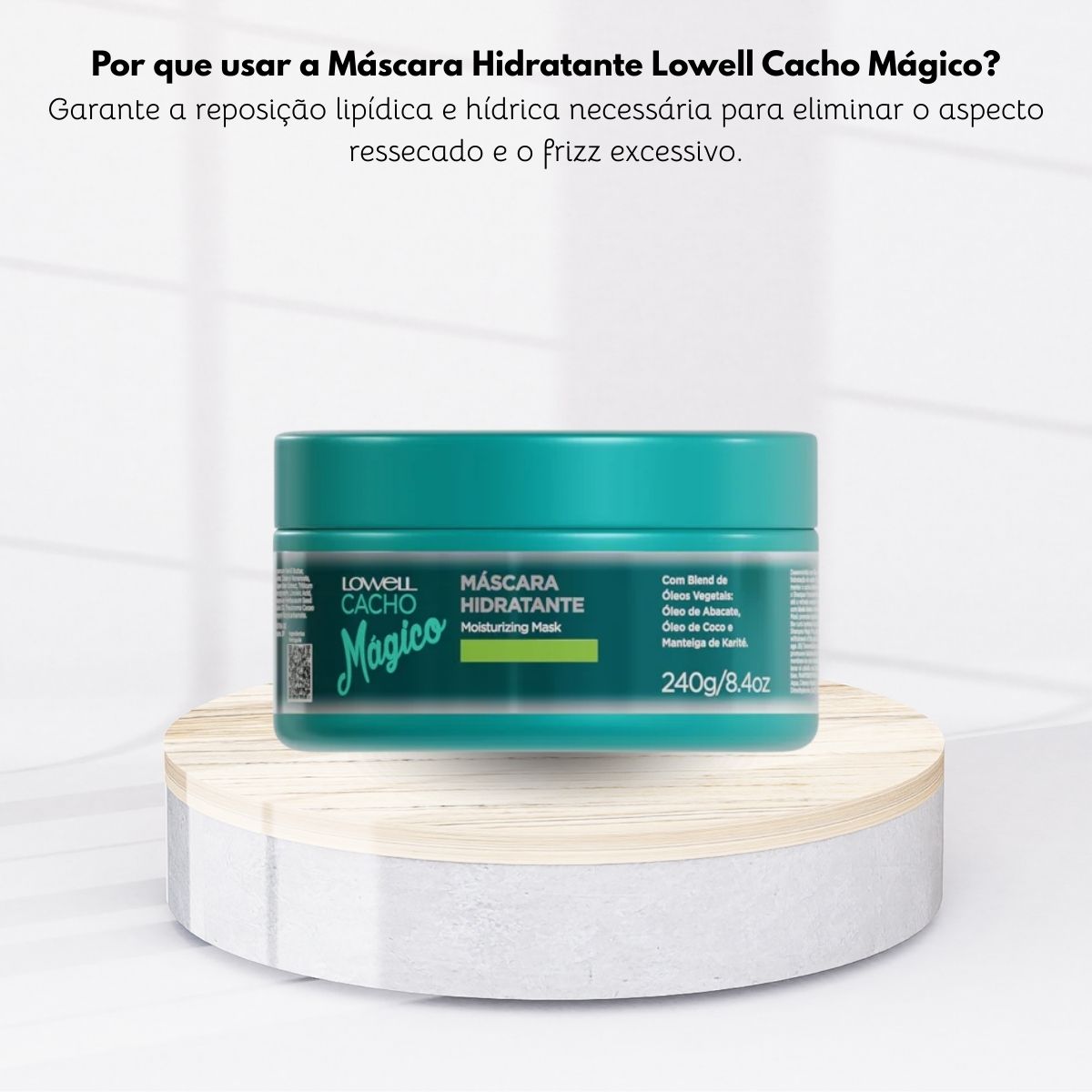 Máscara Lowell Cacho Mágico Umectante 240 g
