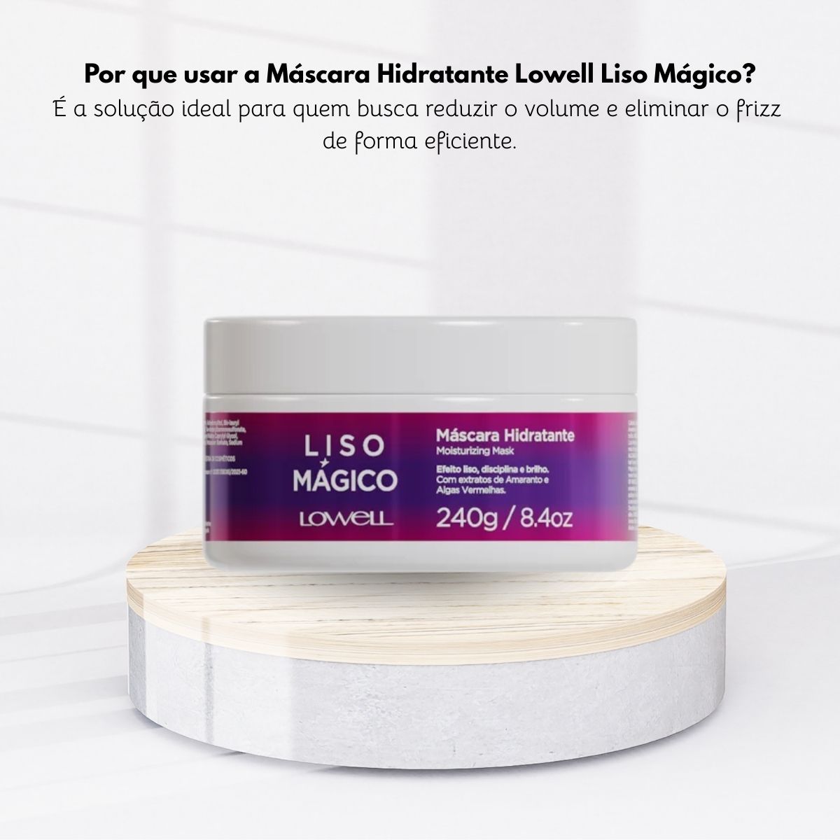 Máscara Lowell Keeping Liss Liso Mágico 240 g