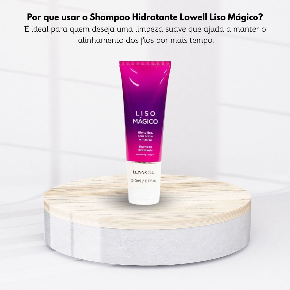 Shampoo Lowell Keeping Liss Liso Mágico 240 ml