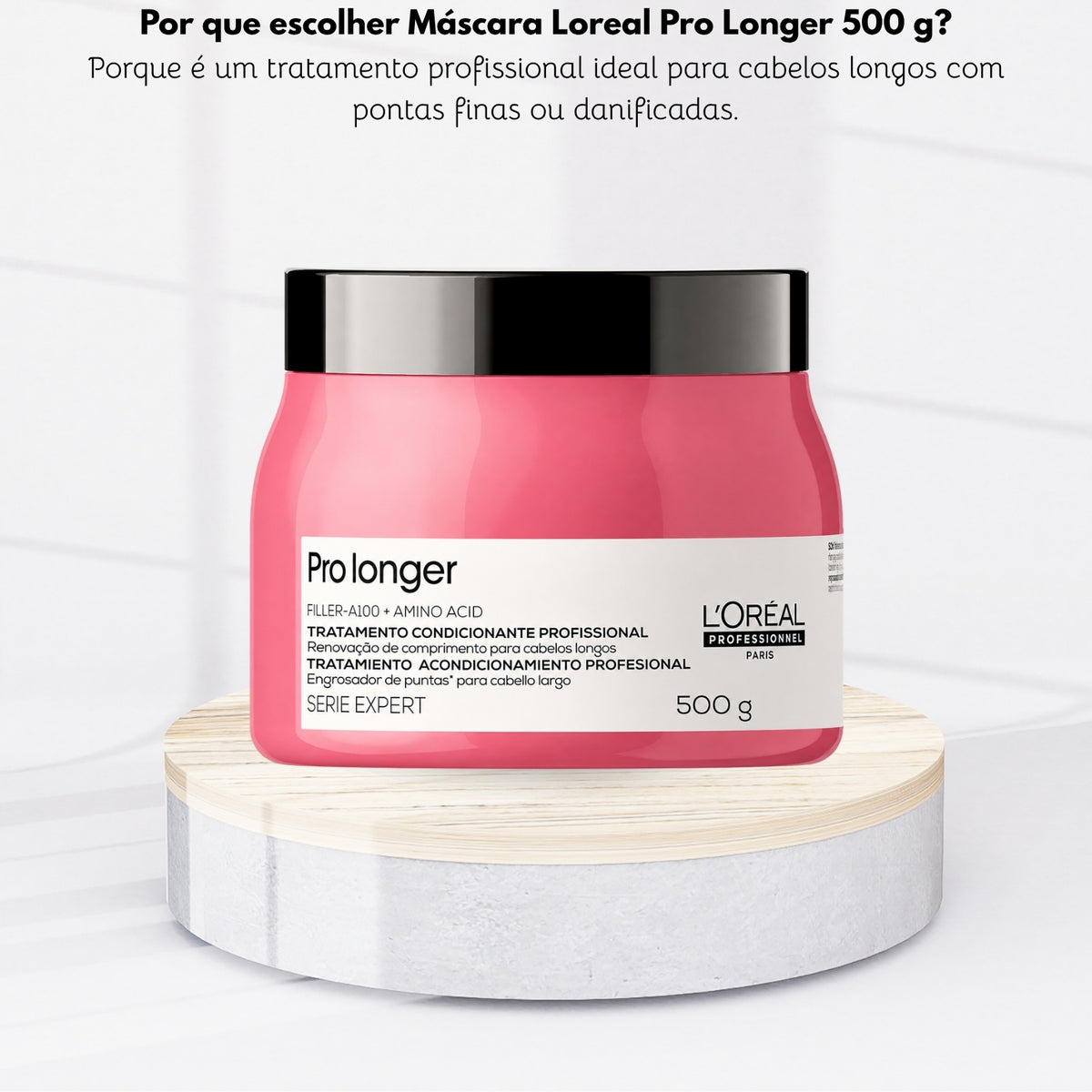 Máscara Loreal Pro Longer 500 g