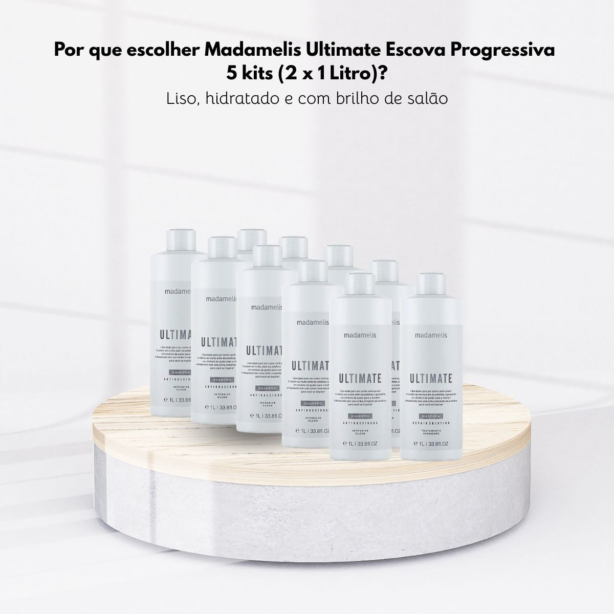 Kit Madamelis Ultimate Escova Progressiva 5 (2 x 1 Litro)