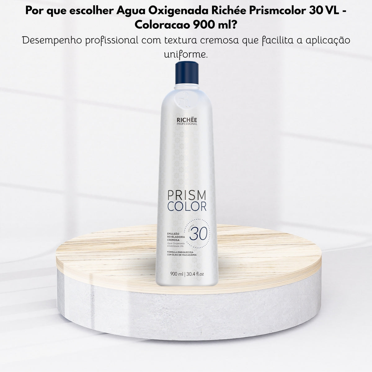 Agua Oxigenada Richée Prismcolor Ox 30 volumes 900 ml
