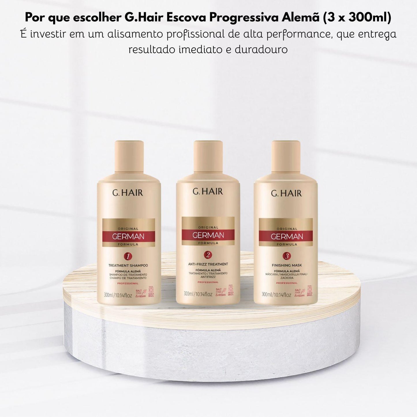 Progressiva G.Hair Alemã (3 x 300 ml)