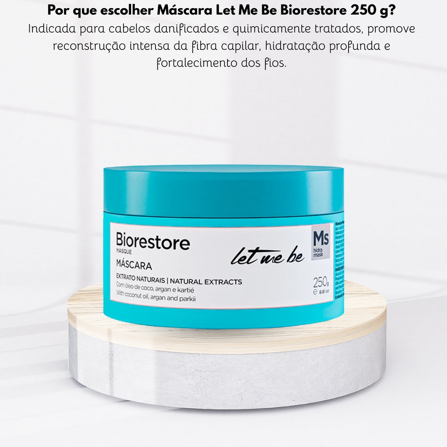 Máscara Let Me Be Biorestore 250 g
