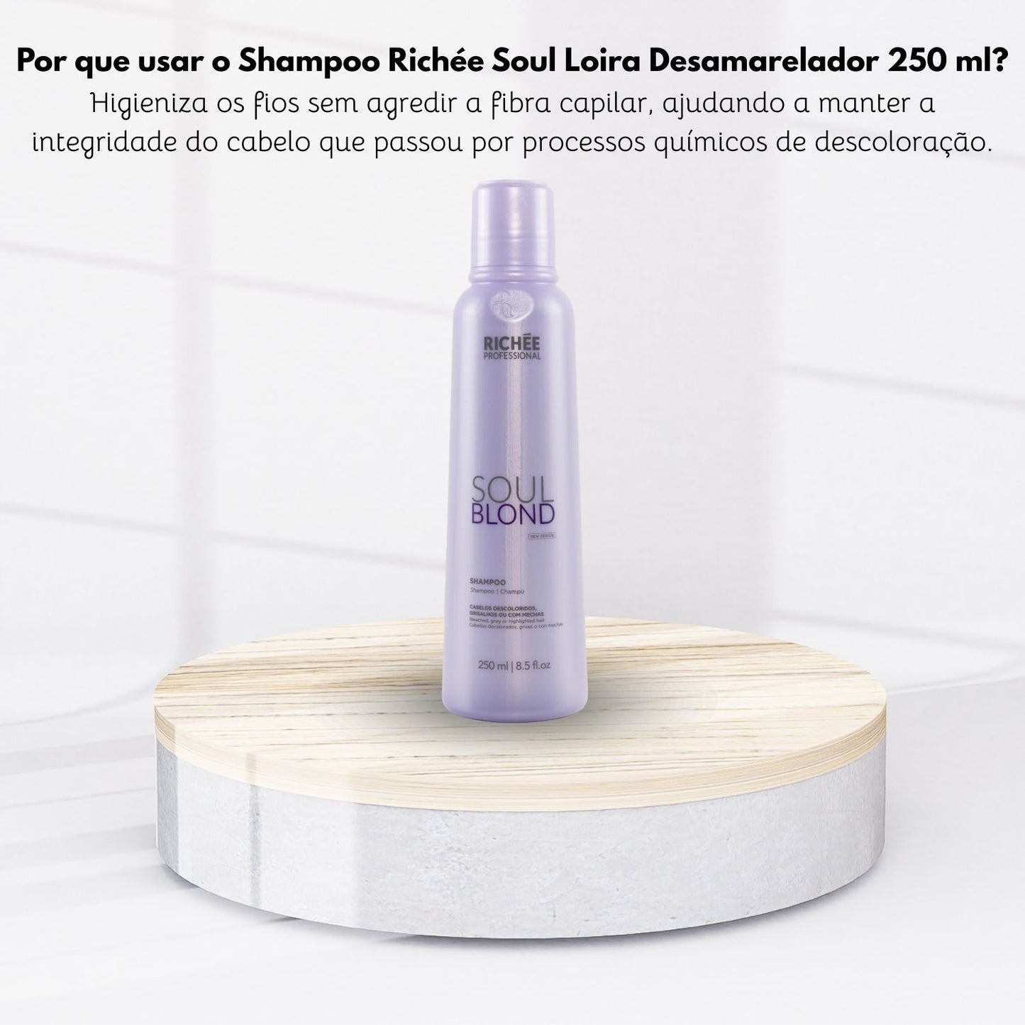 Shampoo Richée Soul Loira Desamarelador 250 ml