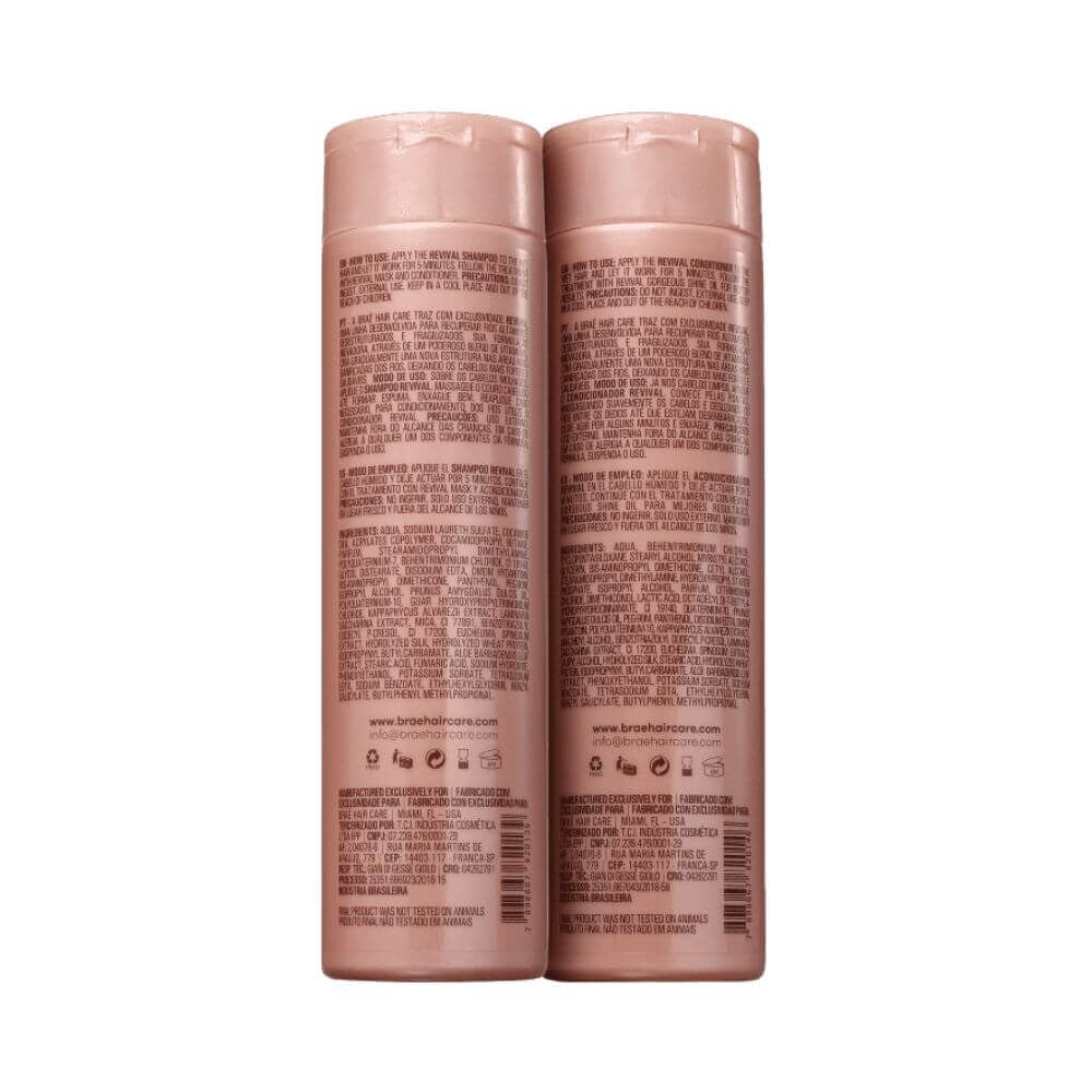 Kit Braé Revival Shampoo 250 ml + Condicionador 250 ml