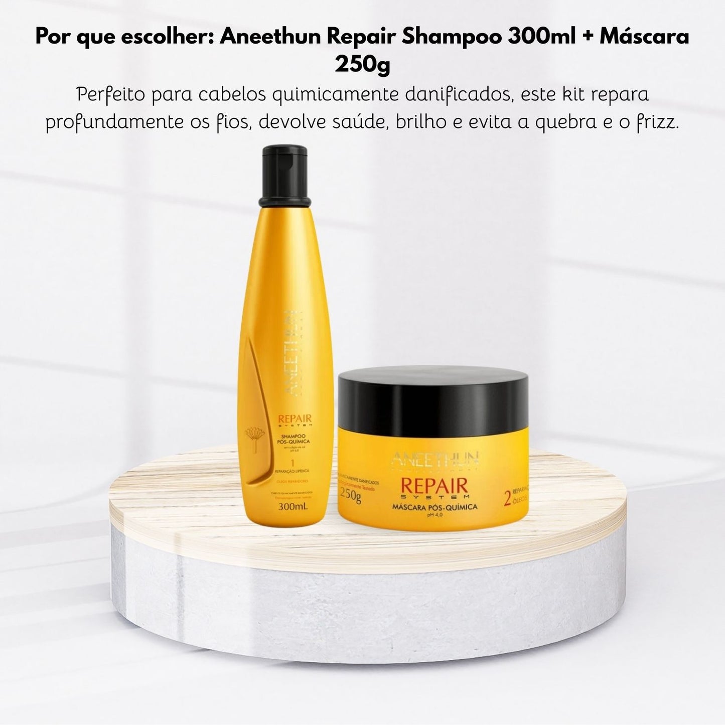 Kit Aneethun Repair Shampoo 300 ml + Máscara 250 g