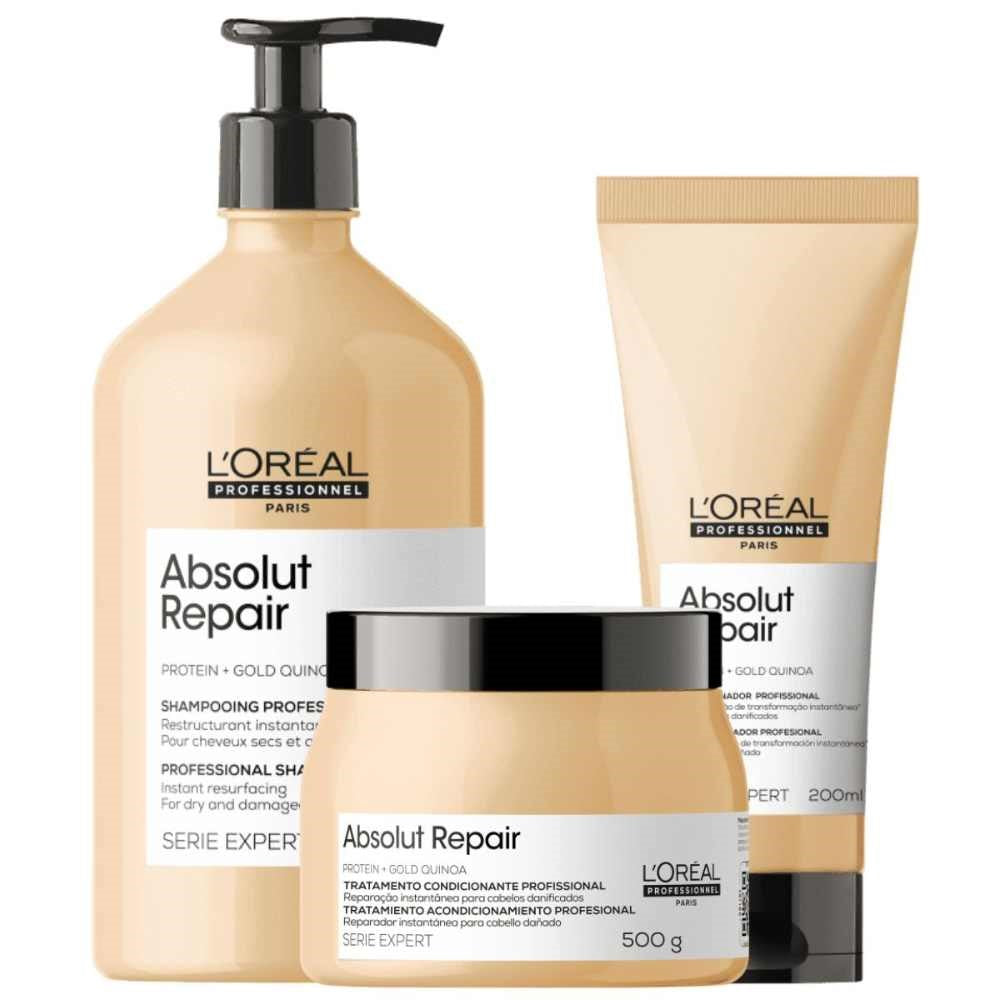 Kit Loreal Absolut Repair Gold Quinoa Médio