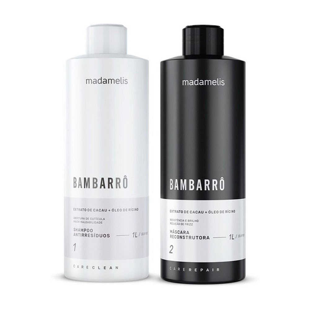 Kit Madamelis Bambarro Escova Progressiva 4 (2 X 1 Litro)