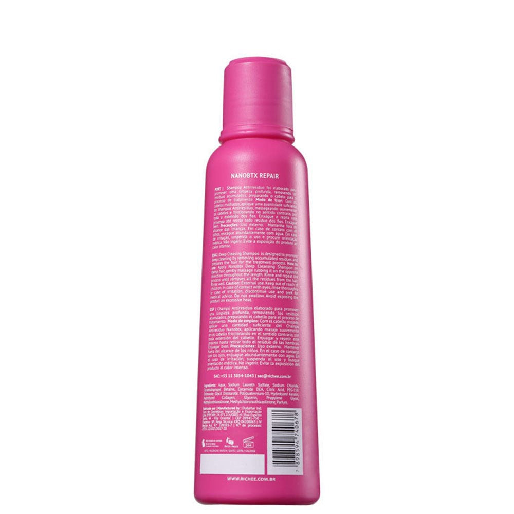 Shampoo Antirresíduo Richée Nano Btx Repair 250 ml