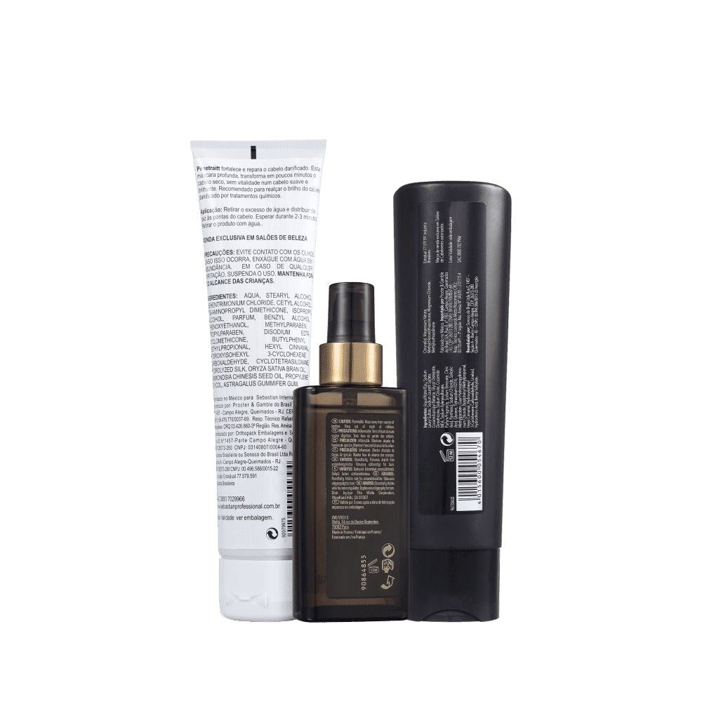 Kit Sebastian Penetraitt Shampoo 250 ml + Máscara 150 ml + Dark Oleo 95 ml