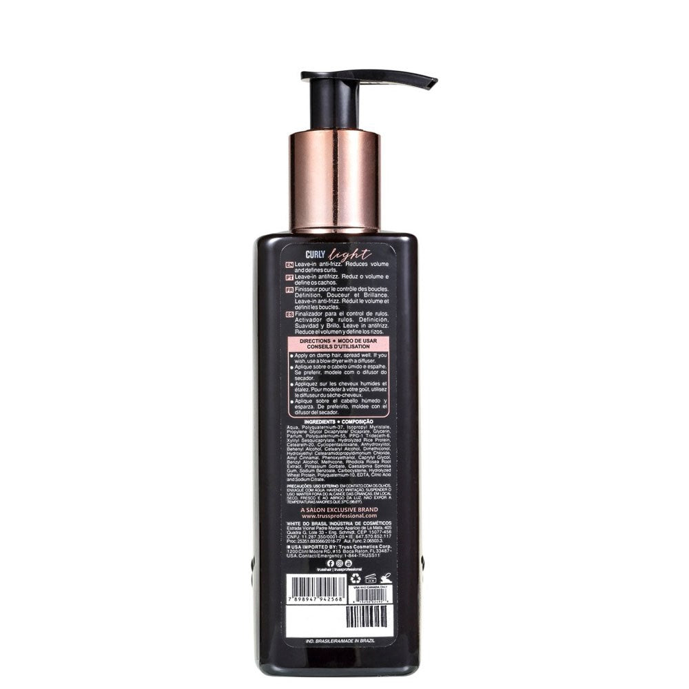 Ativador de Cachos Truss Curly Light para Cabelo Cacheado 250 ml