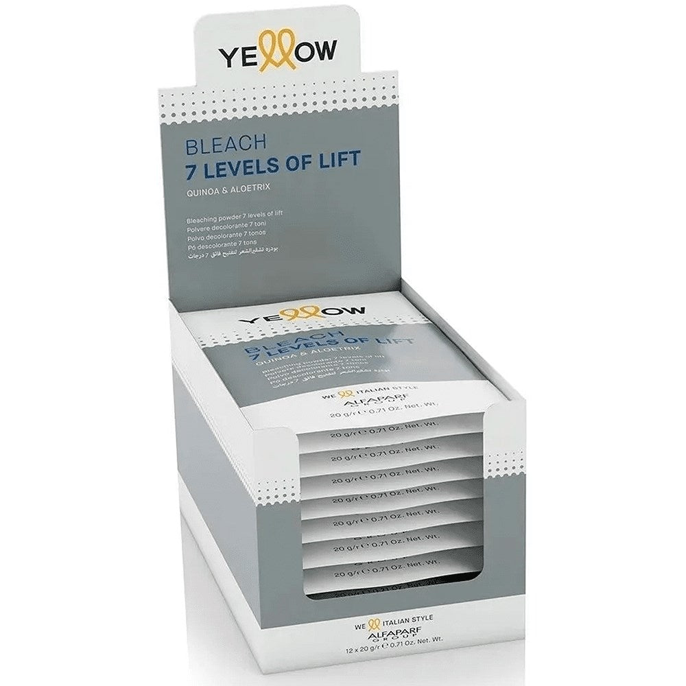 Pó Descolorante Yellow Bleach 7 Levels Of Lift 12x20 g