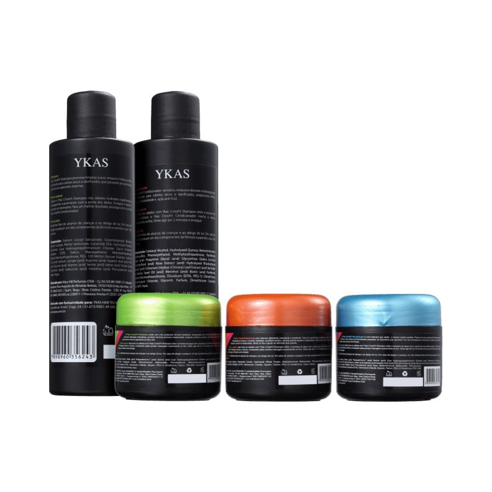 Kit Ykas Crossfit Cronograma Capilar Tratamento