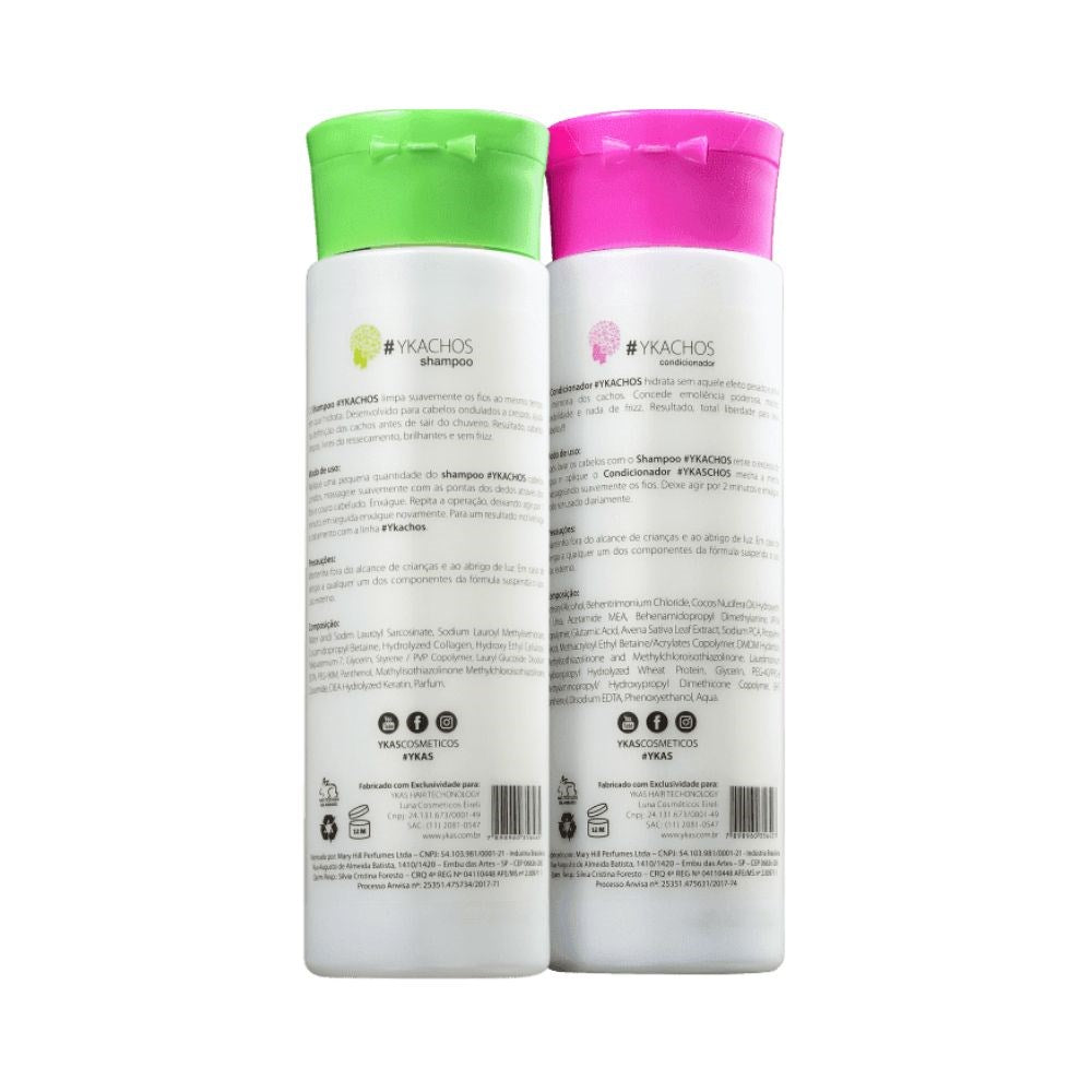 Kit Ykas Ykachos Shampoo 300 ml + Condicionador 300 ml