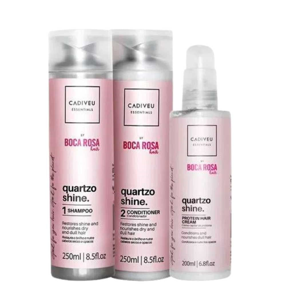 Kit Cadiveu Boca Rosa Hair Limpeza & Cuidados Diários (3 Produtos)