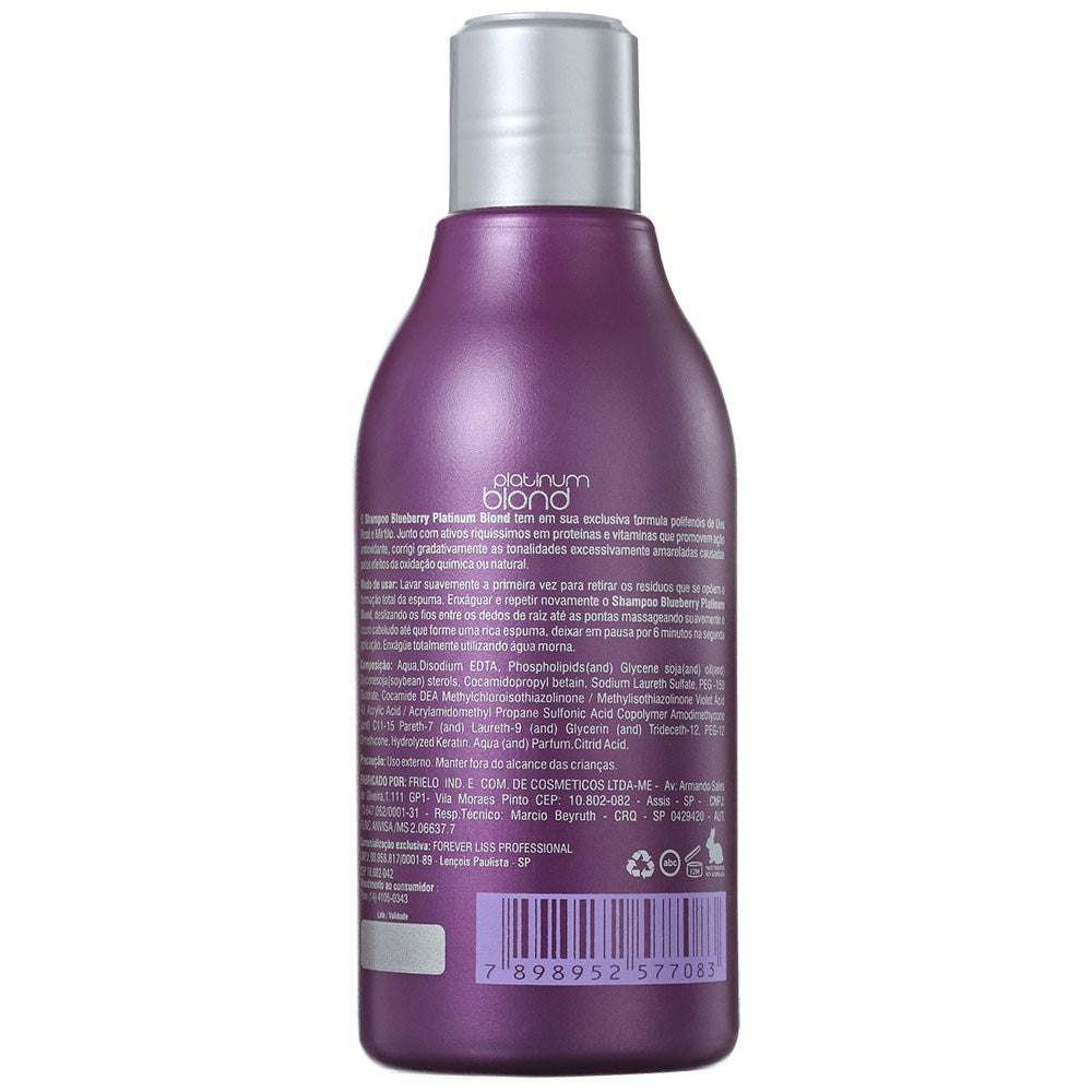 Shampoo Forever Liss Platinum Blond Matizador 300 ml