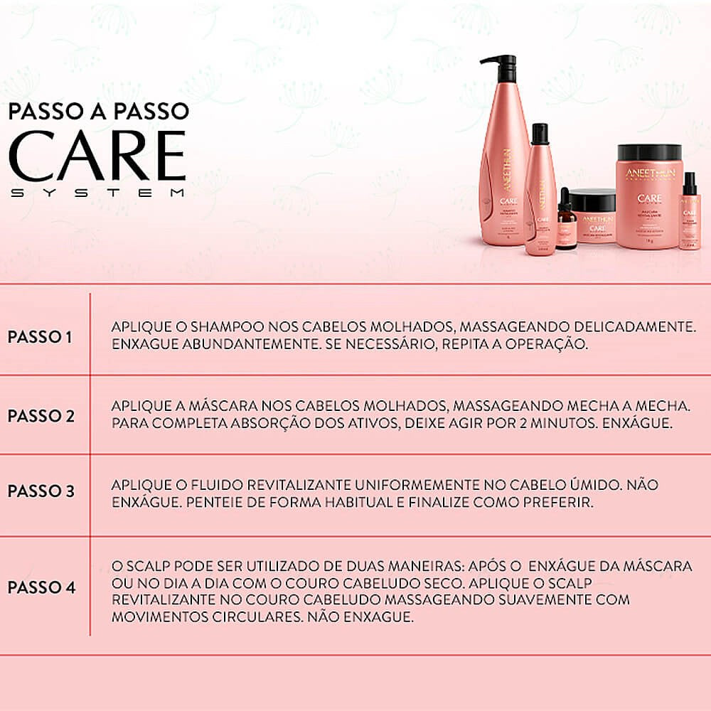 Kit Aneethun Care Shampoo 300m + Máscara 250 g + Scalp 40 ml