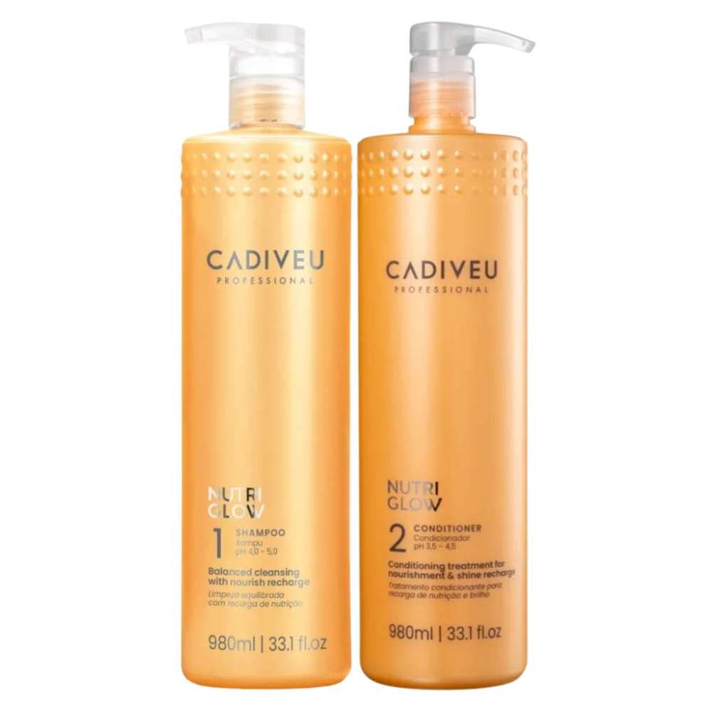Kit Cadiveu Nutri Glow Shampoo 980 ml + Condicionador 980 ml