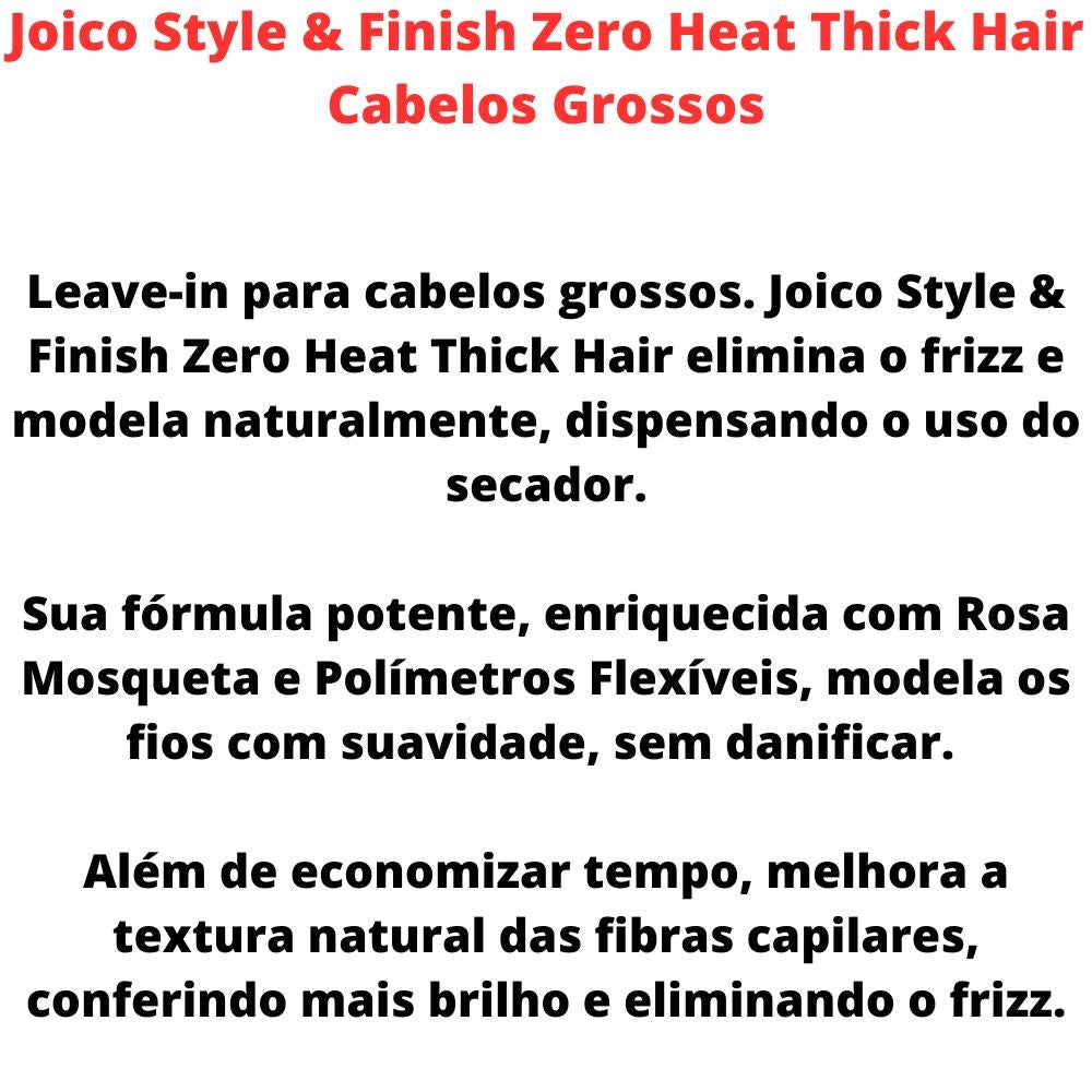 Leave-in Joico Zero Heat Thick Hair 150 ml