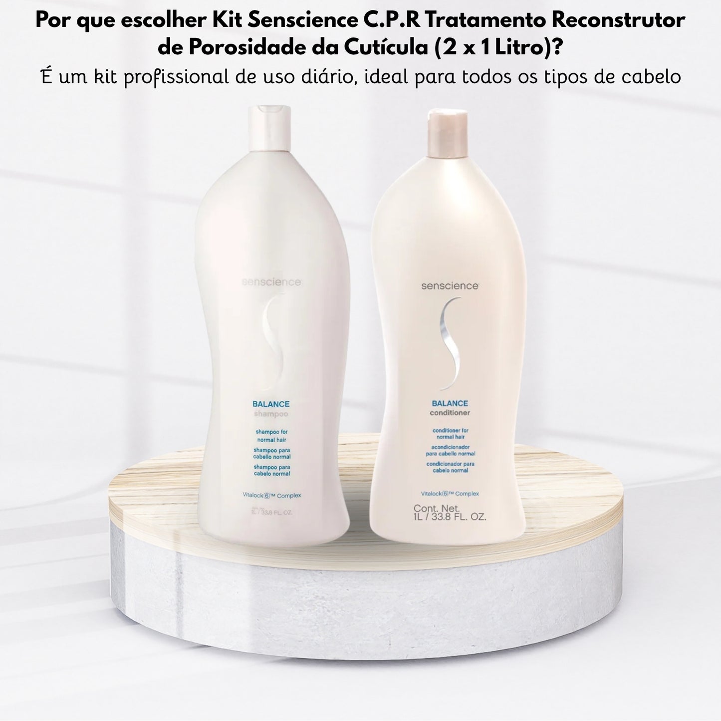 Kit Senscience Balance Shampoo + Condicionador 1 Litro