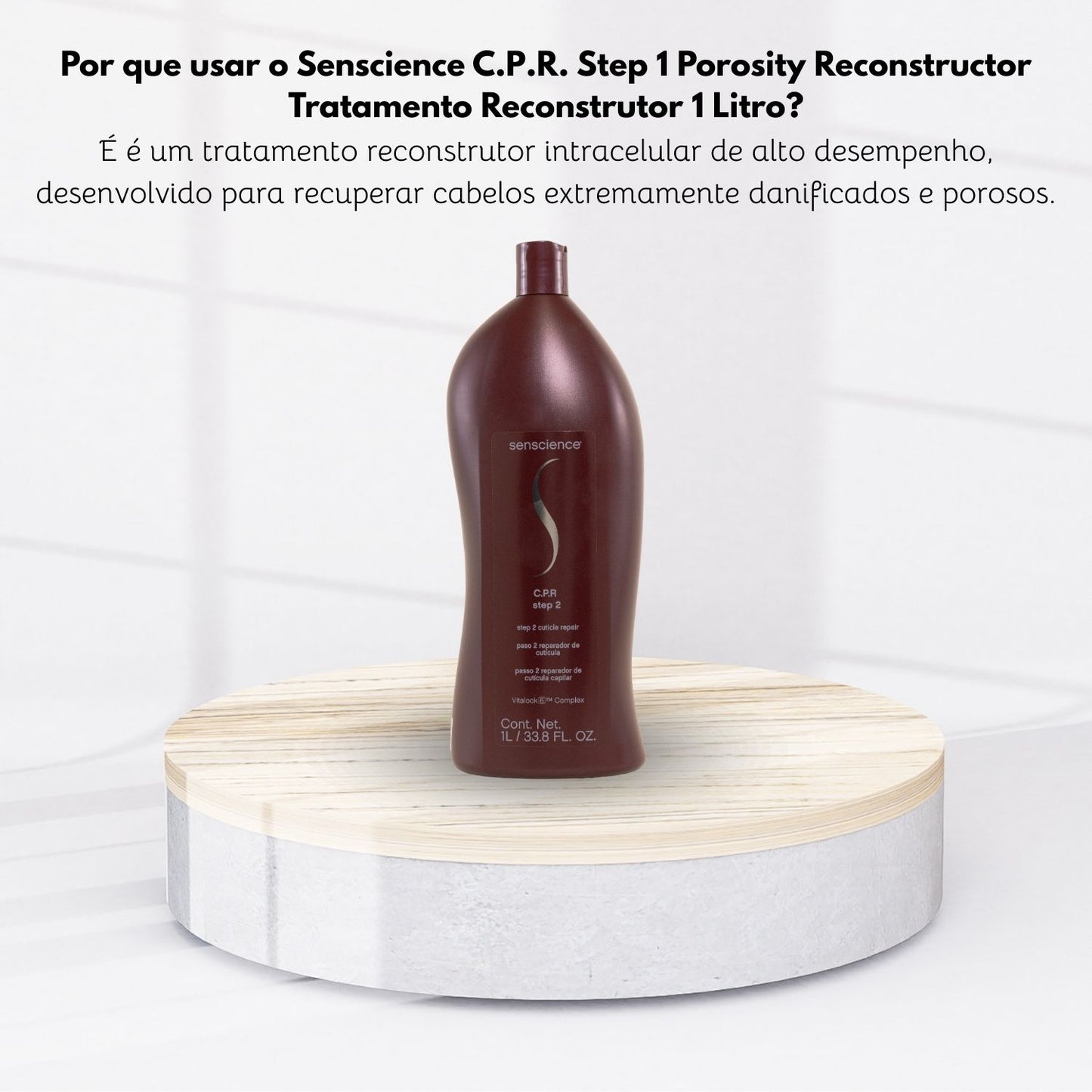 Senscience C.P.R. Step 1 Porosity Reconstructor Tratamento Reconstrutor 1 Litro