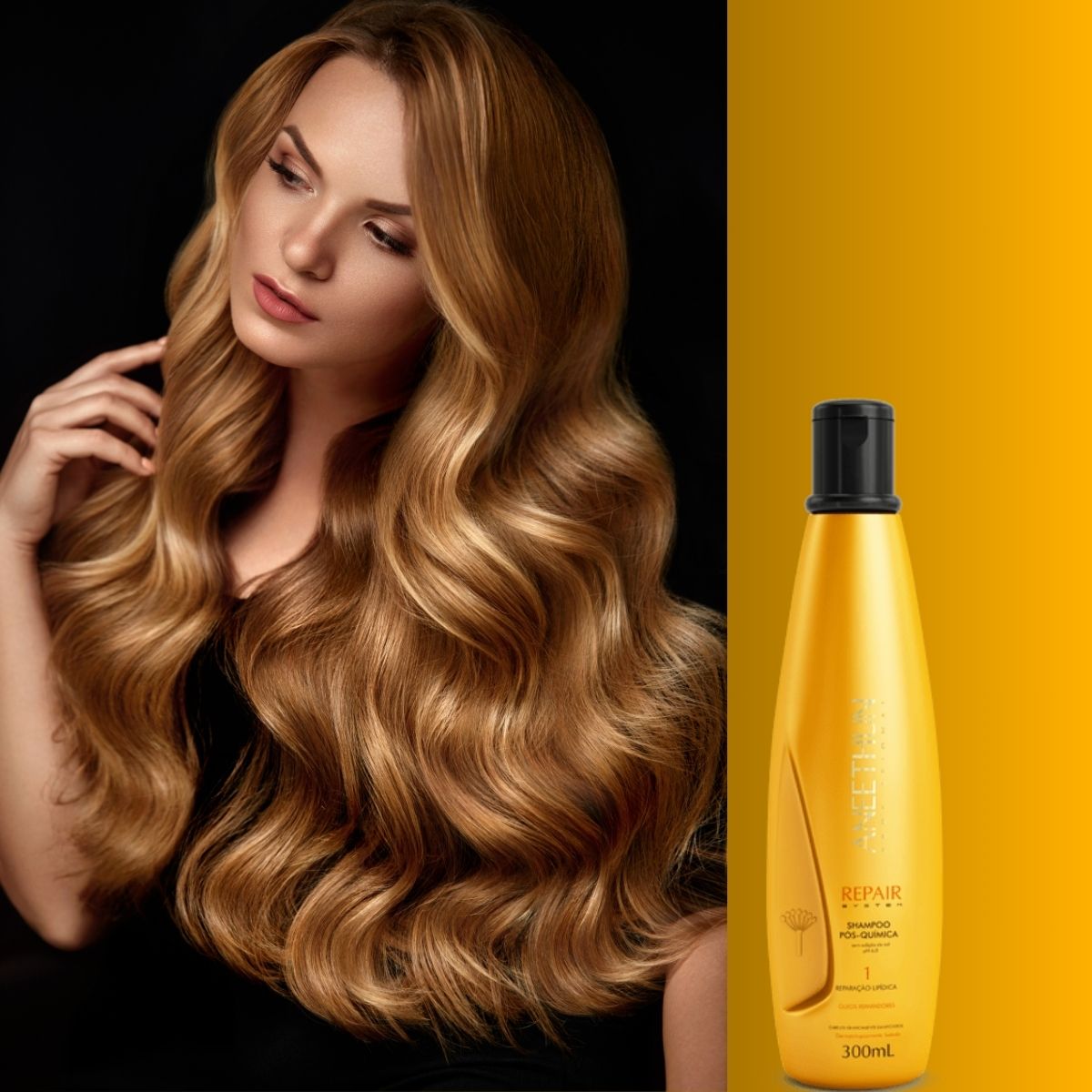 Shampoo Aneethun Repair Pós Química 300 ml