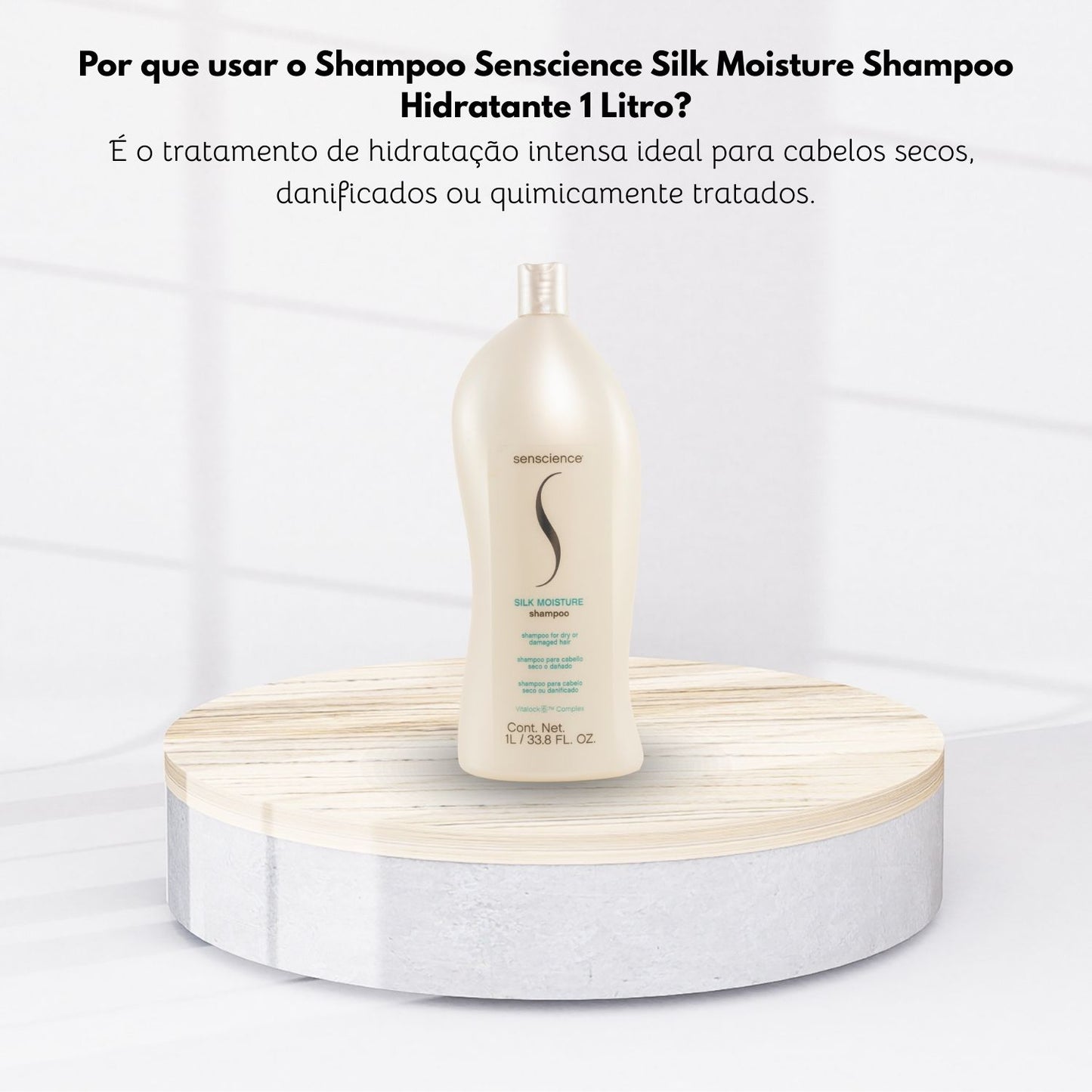 Shampoo Senscience Silk Moisture Shampoo Hidratante 1 Litro